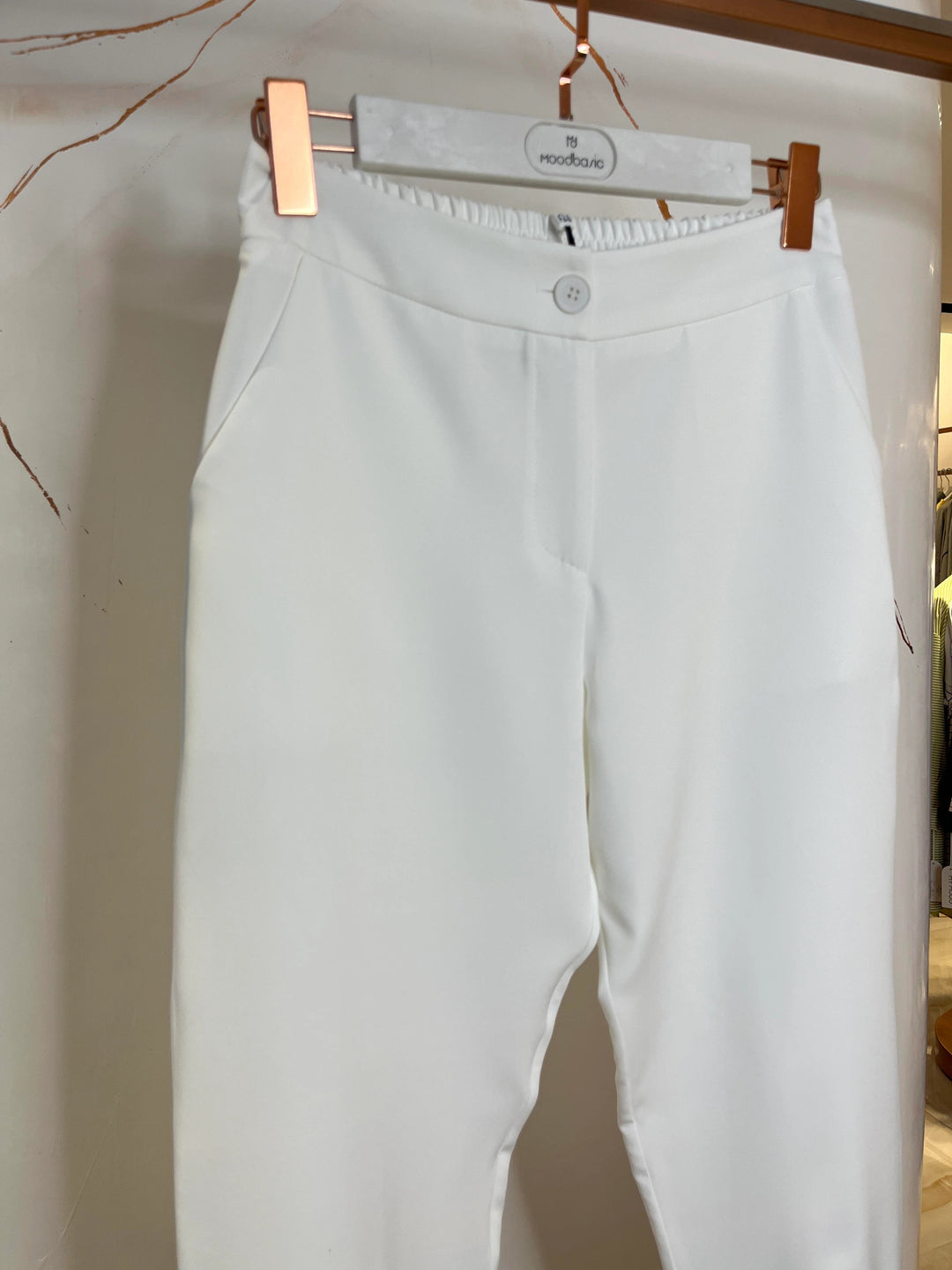 PAÇASI PİLE DETAYLI  PANTOLON Ekru