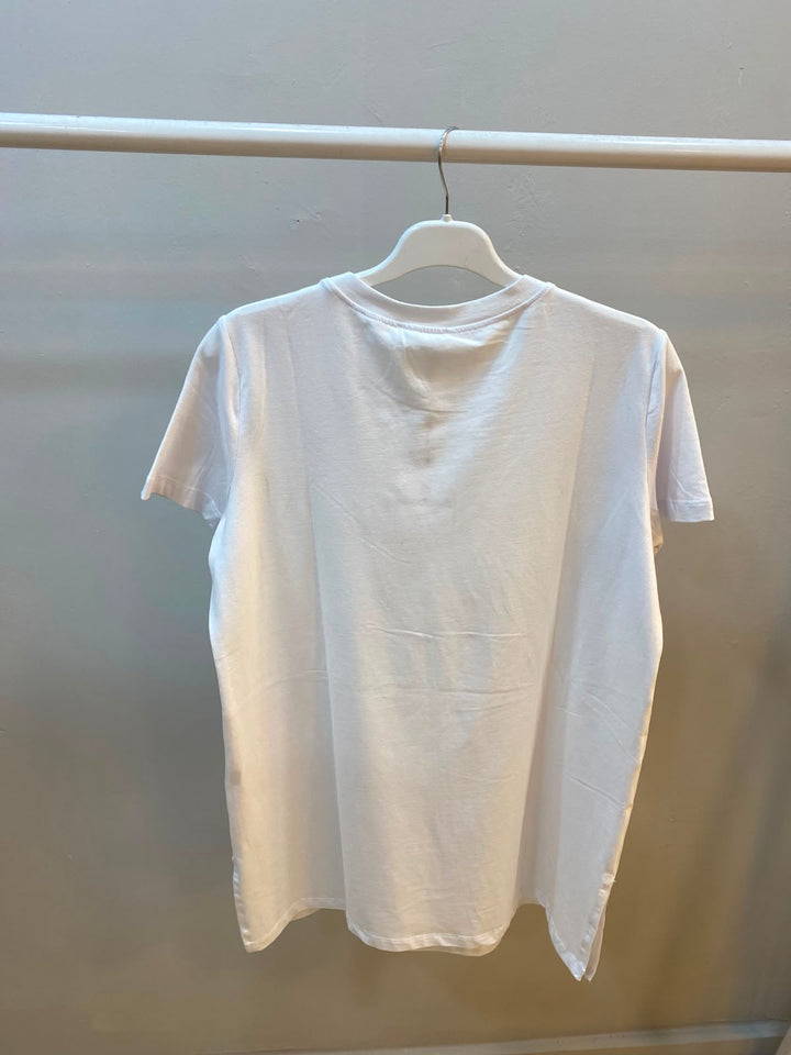RENKLİ BASKILI T-SHIRT Beyaz