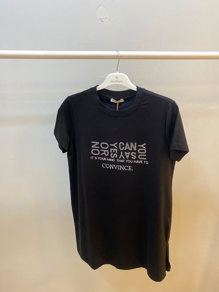 SCREEN PRINTED T-SHIRT Black